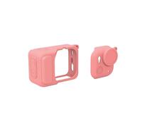 Générique Housse de Protection pour Insta360 GO Ultra Caméra- Couverture en Silicone Corps Complet avec Protège-Objectif, Accessoires en Peau Souple Antichoc et Anti-Poussière (Set 2-en-1) (Rose)