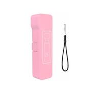 Générique Housse de Protection pour Pocket 4-Housse de Rangement Antichoc, Résistante aux Rayures et à la Poussière avec Support et Dragonne, Étui de Transport Portable à Coque Rigide (Long Pink)