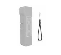 Générique Housse de Protection pour Pocket 4-Housse de Rangement Antichoc, Résistante aux Rayures et à la Poussière avec Support et Dragonne, Étui de Transport Portable à Coque Rigide (Long Gray)