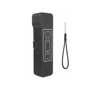 Générique Housse de Protection pour Pocket 4-Housse de Rangement Antichoc, Résistante aux Rayures et à la Poussière avec Support et Dragonne, Étui de Transport Portable à Coque Rigide (Long Black)