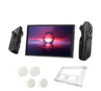 Générique Housse de Protection Rigide Moniteur pour Legion Go avec Couvercle en Silicone pour Les bascules,pour Legion Go Protecteur d'écran Coque de Protection Accessoires (Transparent)