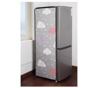 Générique Housse de Protection Universelle for réfrigérateur, Protection isolée avec Tissu Pare-Soleil for armoires de Stockage et vitrines Froides(Cloud Color,660x1900mm)