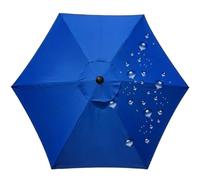 Générique Housse De Rechange Pour Parasol en Polyester, 6 Bras Toile de Rechange hexagonal, toile uniquement, pour parasol déporté de marché Parapluie(Bleu royal,270cm)