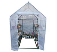 Générique Housse de Rechange pour Serre en PVC Transparent et imperméable Tente de Jardin Serre à Plantes Couverture de Serre Transparente Housse de Rechange pour Serre 143 x 143 x 195 cm