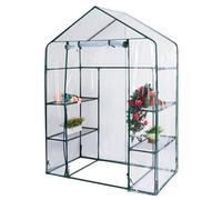 Générique Housse de Rechange pour Serre en PVC Transparent et imperméable Tente de Jardin Serre à Plantes Couverture de Serre Transparente Housse de Rechange pour Serre 143 x 143 x 195 cm