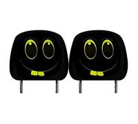 Générique Housse De Repose Tête - 2 Pièces Housse Appui Tête Siège Auto - Design Drôle avec Expressions Mignon Décorations Intérieures Voiture,Décorations Amusantes pour Véhicules