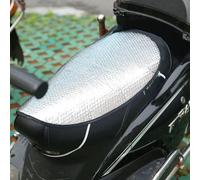 Générique Housse de siège de Scooter - 32 cm x 58 cm reflète la Pluie Intense de la Chaleur du, Bouclier Thermique en Feuille d'argent, Doubles Sangles élastiques, Tissage en Fibre d'aluminium