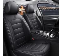 Générique Housse de Siège Voiture en Cuir PU pour Ford Puma, Housses de Siège Avant et Arrière pour 5 Places Respirantes et Résistantes, Accessoires Intérieur Voiture Compatible Airbags(Couleur:Noir)