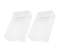 Générique Housse de Souris Protecteur et Lavable 2 Pièces en Acrylique Transparent Étui Polyvalent pour Souris Bureautique pour Maison et Bureau