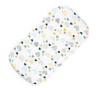 Générique Housse de Table à Langer Blanche en Polyester Lavable, Protège-Matelas pour Bébé et Tout-Petits, Design Charmant Adapté Matelas de Change