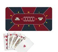 Générique Housse de Table de Jeu, Housse de Table de Poker,Tapis de Poker Holdem 120x60cm - Tapis de antidérapant, Tapis de de pour fête de, soirée à thème, soirée