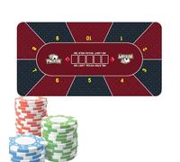 Générique Housse de Table de Poker, Nappe de Poker, Tapis de Texas Holdem 120x60cm, Tapis de Table de Poker antidérapant, couvertures de Table à Cartes pour soirée de, collectes de Fonds, soirées à
