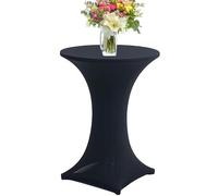 Générique Housse De Table Haute - Spandex Extensible | Nappe De Mange-Debout en Polyester | Linge Élégant pour Banquets Mariages Fêtes Événements Bars Et Réceptions