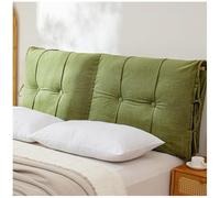 Générique Housse De Tête De Lit avec Sangles À Nouer, Protège-Oreiller De Tête De Lit avec Coussin De Remplissage, Lavable for La Décoration De La Chambre À Coucher(Green,200cm)