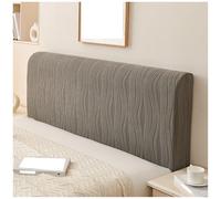 Générique Housse De Tête De Lit De Qualité Supérieure, Housse De Dossier Rembourrée en Peluche Courte Super Douce for Lit Double Et Simple - Protection Anti-poussière(Dark Grey,120cm)