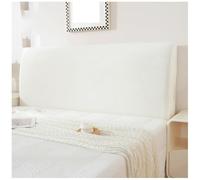 Générique Housse De Tête De Lit De Qualité Supérieure, Housse De Protection De Tête De Lit Élastique en Velours Super Doux for Lit King/Double(White,180cm)