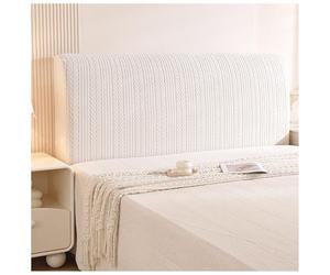 Générique Housse De Tête De Lit De Qualité Supérieure, Housse De Protection Extensible Et Anti-poussière, Transforme Une Tête De Lit Terne, Décoration De Chambre À Coucher(Cream,260cm)