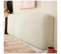 Générique Housse De Tête De Lit De Qualité Supérieure, Housse De Protection Universelle Anti-poussière Élastique De Couleur Unie, Housse De Tête De Lit Douce Et Moelleuse(Cream,220cm)