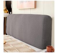 Générique Housse De Tête De Lit De Qualité Supérieure, Housse De Protection Universelle Anti-poussière Élastique De Couleur Unie, Housse De Tête De Lit Douce Et Moelleuse(Dark Grey,200cm)