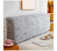 Générique Housse De Tête De Lit De Qualité Supérieure, Housse Simple/Double, Housse De Dossier De Tête De Lit De Protection Extensible Et Anti-poussière(Light Grey,150cm)