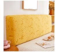 Générique Housse De Tête De Lit De Qualité Supérieure, Housse Simple/Double, Housse De Dossier De Tête De Lit De Protection Extensible Et Anti-poussière(Yellow,150cm)