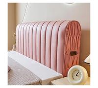 Générique Housse De Tête De Lit Double Épaisseur, Universelle, for Chambre À Coucher, Hôtel, Décoration, Lavable, Anti-poussière, Tissu Respirant, for Propriétaires Et Locataires(Daek Pink,200cm)