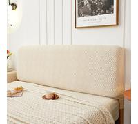 Générique Housse de Tête de Lit Élastique Compatible Lit 2 Places King Size Super King Size Protection Anti-Poussière pour Décoration de Chambre Beige 150-170cm/59-67in