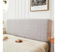 Générique Housse de Tête de Lit Élastique Compatible Lit 2 Places King Size Super King Size Protection Anti-Poussière pour Décoration de Chambre Gris Clair 150-170cm/59-67in