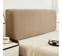 Générique Housse de Tête de Lit Élastique Compatible Lit 2 Places King Size Super King Size Protection Anti-Poussière pour Décoration de Chambre Élément de Base - Café 200cm/78.7in