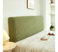 Générique Housse de Tête de Lit Élastique en Jacquard, Résistante aux Griffures Facile à Poser, Housse Lavable Anti-Poussière pour Protecteur Décoratif pour Chambre à Coucher Vert foncé 120cm/47.2in