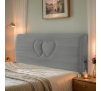 Générique Housse De Tête De Lit en Velours Moderne Douce Épaisse Extensible Lavable Protection Contre Poussière pour Lit Simple Double King Taille Complète,Grey 2,180cm