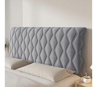 Générique Housse de tête de lit en Velours pour Queen Twin, Full King Size, Housse de tête de lit matelassée, épaisse, Anti-poussière(Dark Gray,82.6IN)
