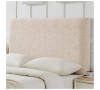 Générique Housse De Tête De Lit, Enveloppe De Tête De Lit Anti-poussière, Housse De Tête De Lit Extensible Élastique, Housse De Protection Anti-poussière for Tête De Lit Simple/Double(Cream,180cm)