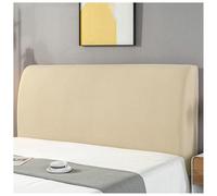 Générique Housse De Tête De Lit Extensible, Housse Complète for Lits Rembourrés en Bois Et Métal, Housse De Tête De Lit Douce, King Queen Size, Protection De Dossier Universelle(Beige,150cm/59in)