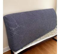 Générique Housse de Tête de Lit Extensible Motif Feuilles Protection Universelle Couvre-Lit Décoratif pour Chambre d'amis Rénovation Quotidienne Entretien du Mobilier,Grey2,180CM