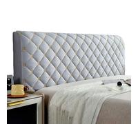 Générique Housse De Tête De Lit, Hauteur 70cm Coussin en Velours Entièrement Anti-poussière Protège-tête De Lit Rembourré Lavable, pour Lit en Bois Chambre À Coucher (Gris,120 * 70cm)