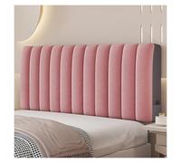 Générique Housse De Tête De Lit Matelassée en Velours avec Support Renforcé, Protection De Cadre De Lit Isolante Et Douce for Chambres, Appartements Et Hôtels, Durable, Lavable en Machine(Rose,150cm)