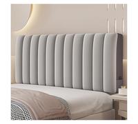 Générique Housse De Tête De Lit Matelassée en Velours avec Support Renforcé, Protection De Cadre De Lit Isolante Et Douce for Chambres, Appartements Et Hôtels, Durable, Lavable en Machine(Gray,200cm)