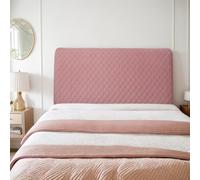 Générique Housse De Tête De Lit Matelassée en Velours Élastique Protection Rembourrée Ajustable Couverture Décorative pour Chambre D'Invités Ou Parentale,B,150cm