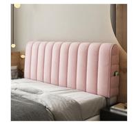 Générique Housse De Tête De Lit Matelassée Épaisse en Velours Doux for Lits en Cuir, Tissu Et Fer, Support Dorsal Lavable Et Réglable(Rose,220cm)