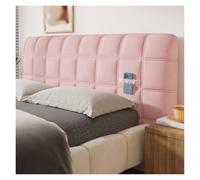 Générique Housse de tête de lit matelassée Extensible - Protection en Tissu Anti-poussière, Facile à Entretenir, adaptée à la Mise à Niveau de la Chambre et à la décoration intérieure.(Rose,120cm)