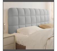 Generique Housse de tête de lit rembourrée, Anti-poussière, décoration de Chambre à Coucher(Light Gray,180cm(71inch))