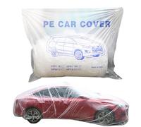 Générique Housse de Voiture Transparente,Accessoires Auto Transparents Imperméables - Protection Pluie Auto avec Bande Élastique | pour Véhicules Tout-Terrain Berlines Stationnement Extérieur