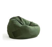 Générique Housse en Simili Cuir for Pouf, Tissu Technique Respirant Et Résistant, Fauteuil Confortable for Adultes Et Ados(Green,100 * 110cm)