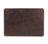 Générique Housse for Ordinateur Portable en Cuir de Vachette véritable Faite à la Main, Compatible avec MacBook Air 13.6 Pouces, étui de Rangement(Coffee Hori)