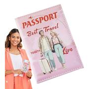 Générique Housse Passeport - Coque Protection Passeport Voyage - Pochette Accessoire Imperméable Double pour Cartes de Crédit Carte d'Embarquement Famille Femmes Hommes