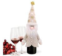 Générique Housse pour Bouteille de vin - 15,35 Pouces en Polyester PP et Coton pour Table Festive | Décoration de Vacances légère et - Cadeau de fête de Noël pour Une célébration de Repas.
