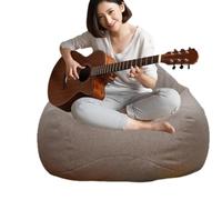 Générique Housse pour Pouf Protection Lavable en Coton Et Lin 90 X 110 Cm
