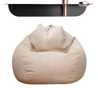 Générique Housse pour Pouf Protection Lavable en Coton Et Lin 90 X 110 Cm