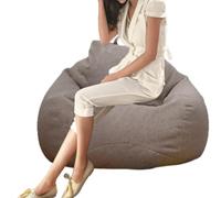 Générique Housse pour Pouf Protection Lavable en Coton Et Lin 90 X 110 Cm
